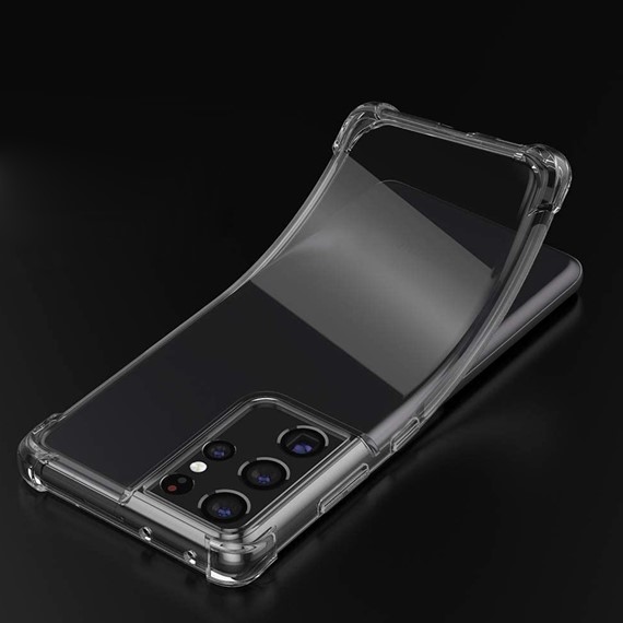 CaseUp Samsung Galaxy S21 Ultra Kılıf Titan Crystal Şeffaf 3